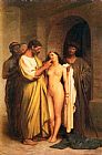 Jean-leon Gerome Canvas Paintings - Purchase Of A Slave